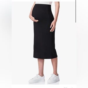 Black long maturnity skirt